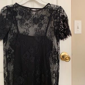 H&m black lace dress